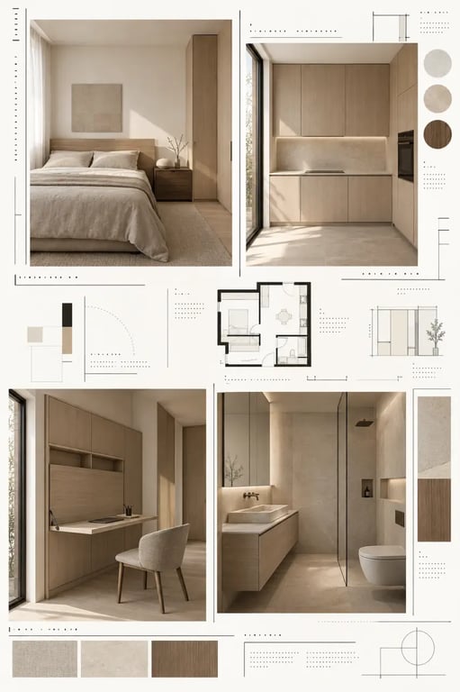 Idées de pièces pour une maison minimaliste fonctionnelle