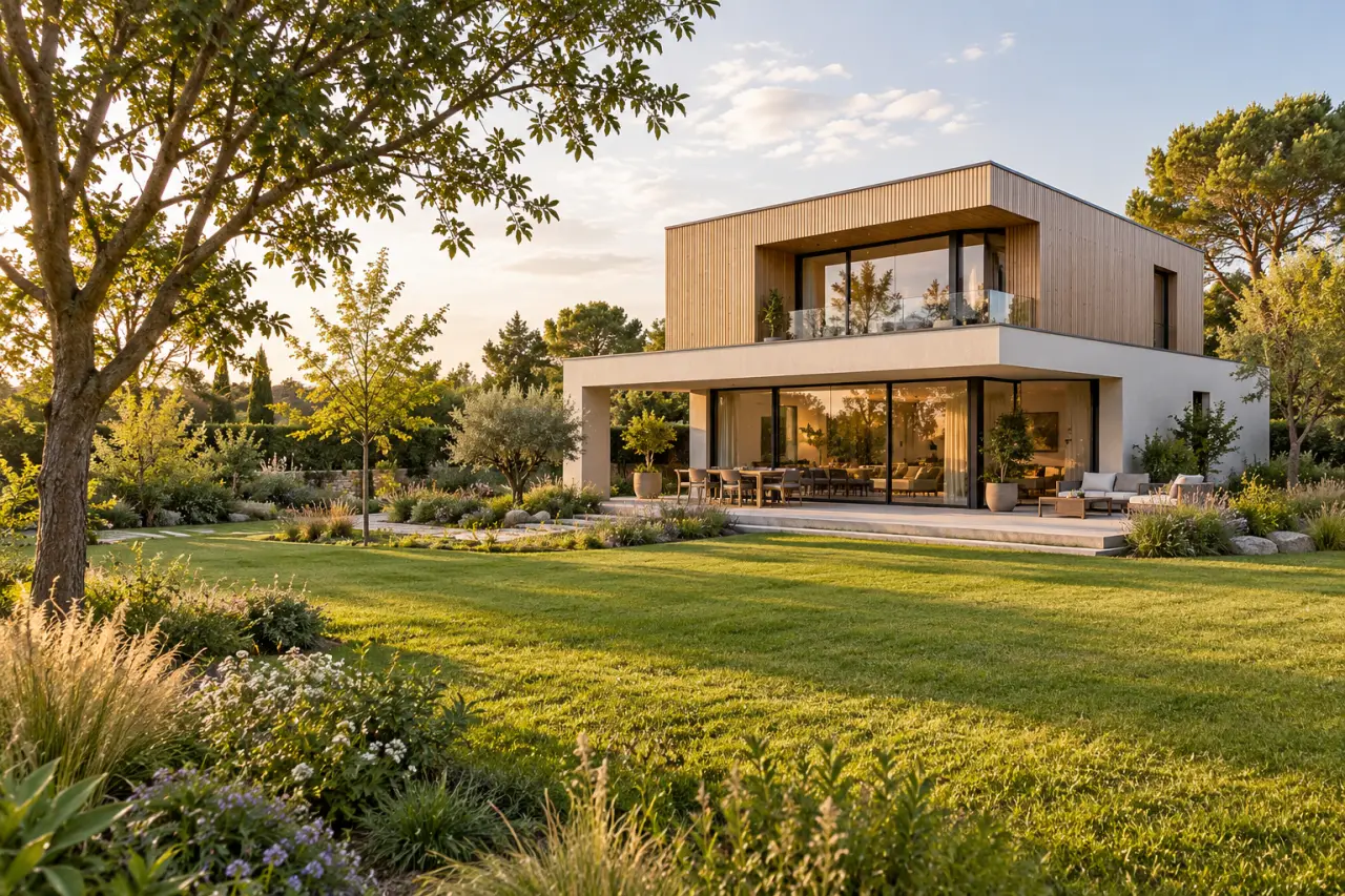 Maison à étage : 30 à 50 % d’emprise en moins pour garder un vrai jardin