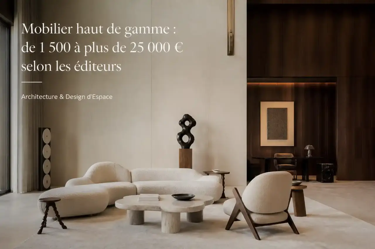 Mobilier haut de gamme : de 1 500 à plus de 25 000 € selon les éditeurs
