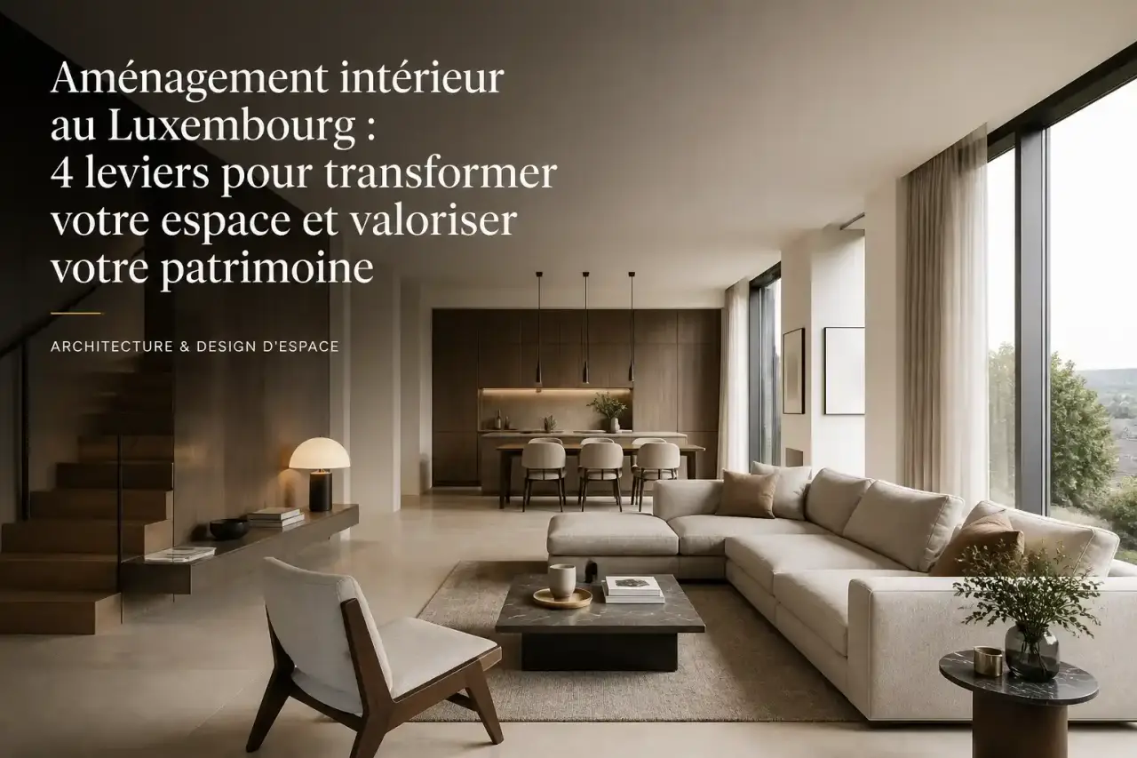 Aménagement intérieur au Luxembourg : 4 leviers pour transformer votre espace et valoriser votre patrimoine