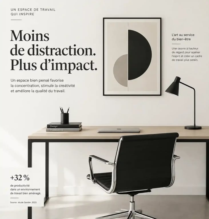Aménagement et deco pour bureau professionnel moderne et épuré